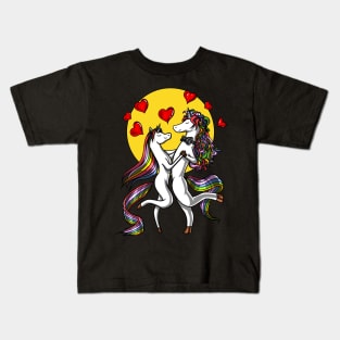 Unicorn Couple Kids T-Shirt